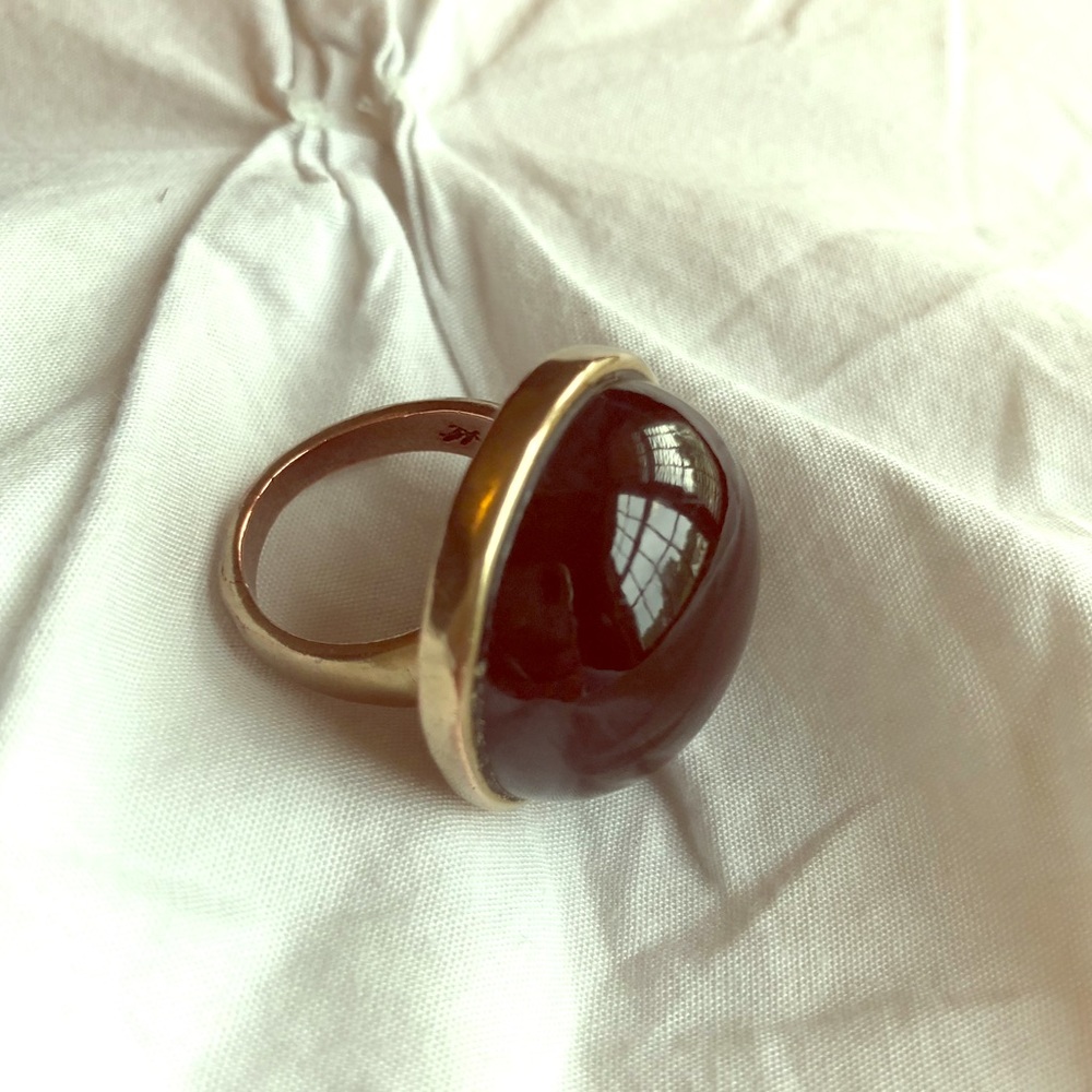 Black & gold statement ring